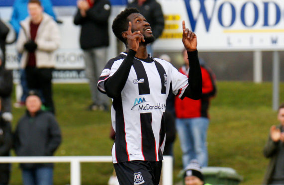 Elgin City striker Smart Osadolor