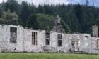 Boleskine House with concrete render removed