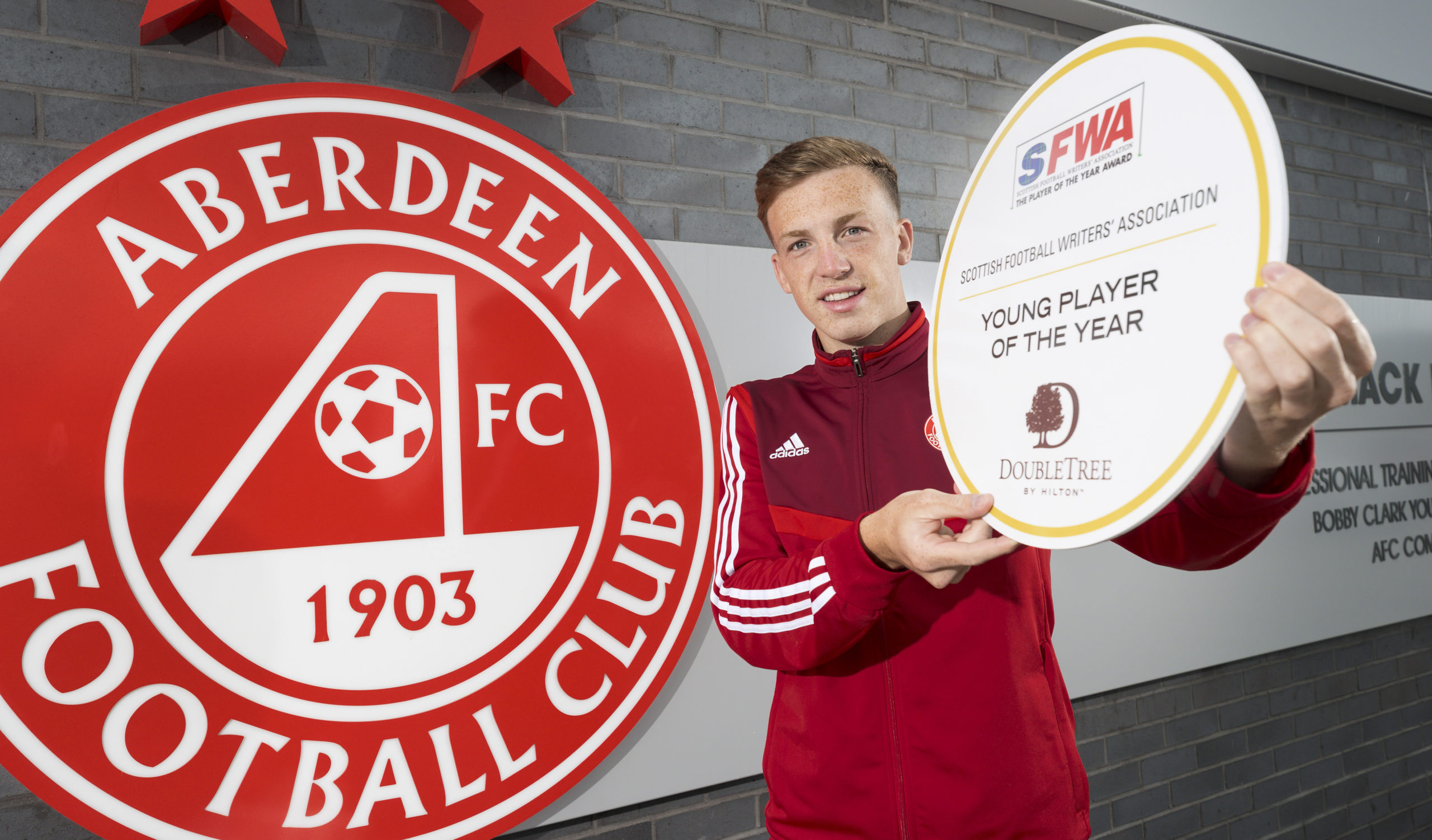 Lewis Ferguson of Aberdeen has been voted as Young  Player of the year by The Scottish Football Writers Association