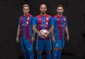 Miles Storey, James Vincent and James Keatings modelling Caley Thistle's kit for the 2020-21 season.
   
Pic Trevor Martin