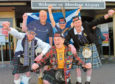 Joe McGunnigle and other fans preparing to go to Japan to watch Scotland in 2006.