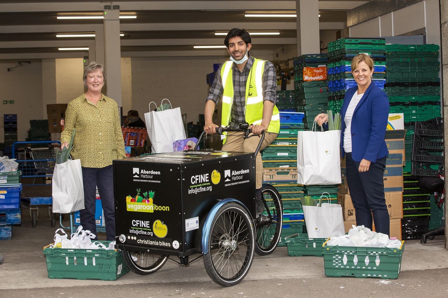 The electric bike will allow Cfine to reach more people in need.