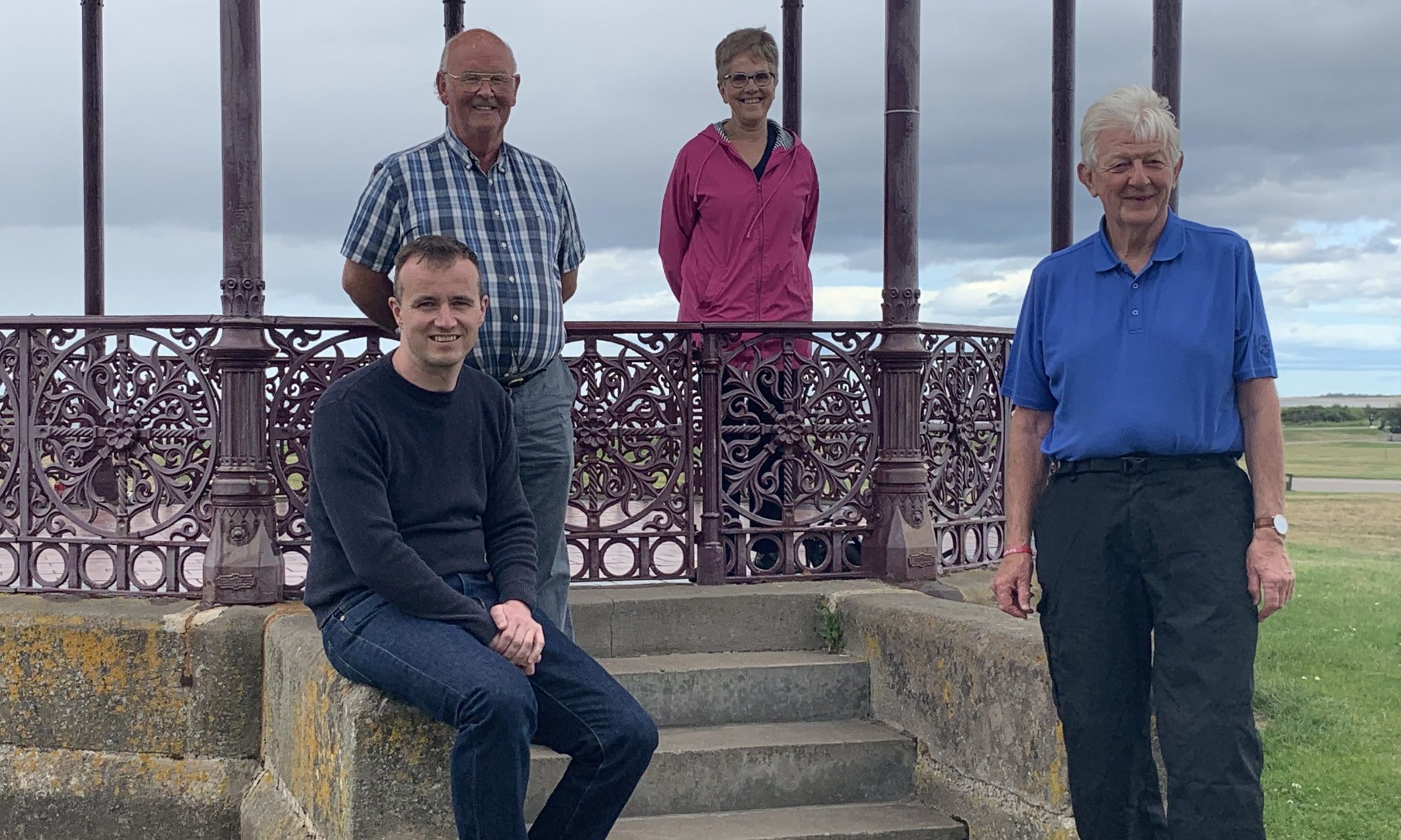Nairn Bid chairman Michael Boylan, Tommy Hogg, chairman of Nairn River Community Council, Sheena Baker chair of Nairn West and Suburban Community Council and Alastair Noble Chairman of Nice