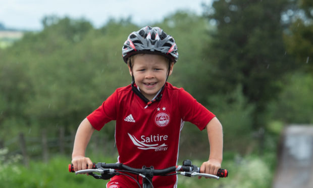 Six-year-old Lewis Mackay. Picture by Jason Hedges.