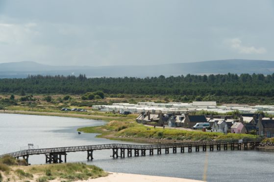 The current East Beach bridge has stood on the River Lossie for more than 100 years. Picture by Jason Hedges