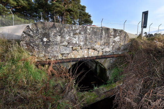 Foths Burn bridge near Birnie was shut in 2019.