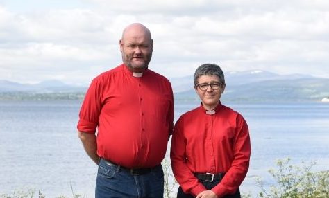 Rev James Bissett and Rev Susan Cord.