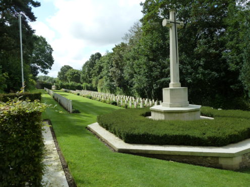 The St Valery cemetery commemorates so many north-east soldiers.