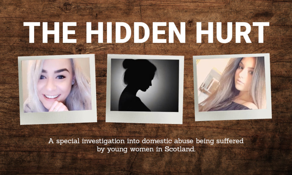 Banner for P&J investigation The Hidden Hurt, with text: "A special investigation into domestic abuse being suffered by young women in Scotland."