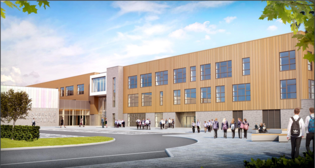 Artist impression of Inverurie Community Campus