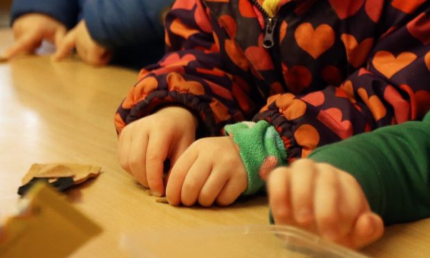 Stock image of children's hands