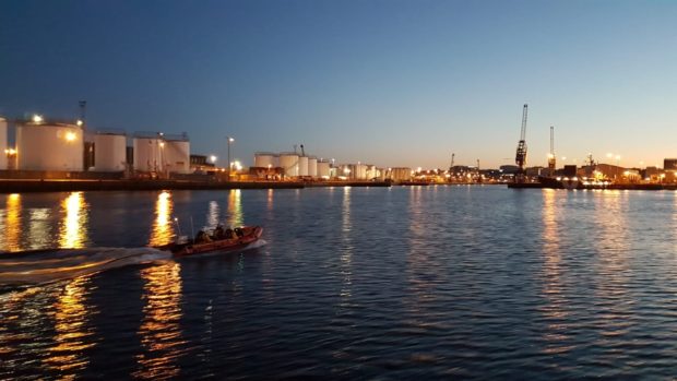 Aberdeen harbour.