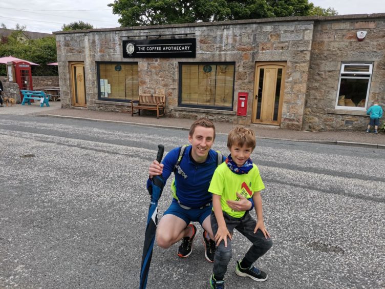 Ethan with dad Lewis