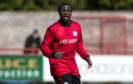 Isaac Layne in action for Brechin City