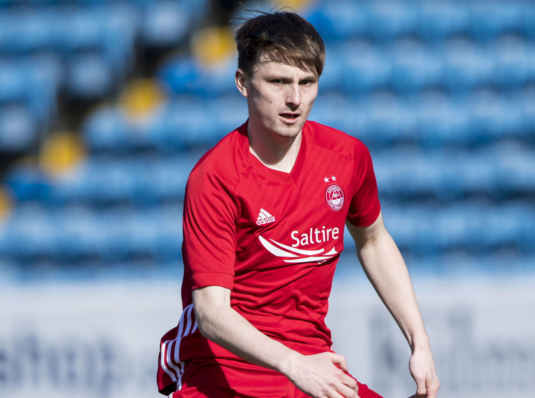 Chris Antoniazzi in action for Aberdeen in the 2018 SFA Youth Cup semi-final.