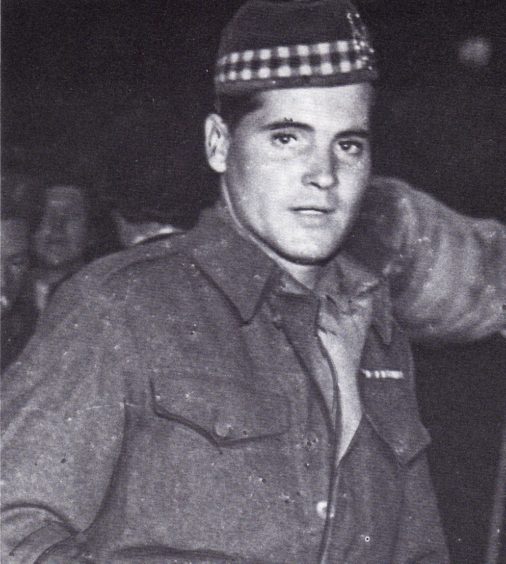 Bill Hunter, of the Gordon Highlanders, was saved from death by comrades in the Far East.