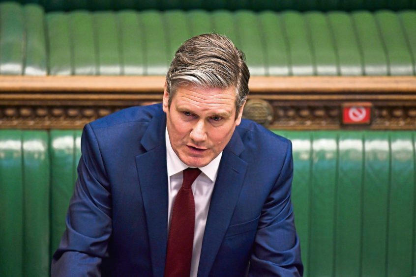Sir Keir Starmer in parliament.