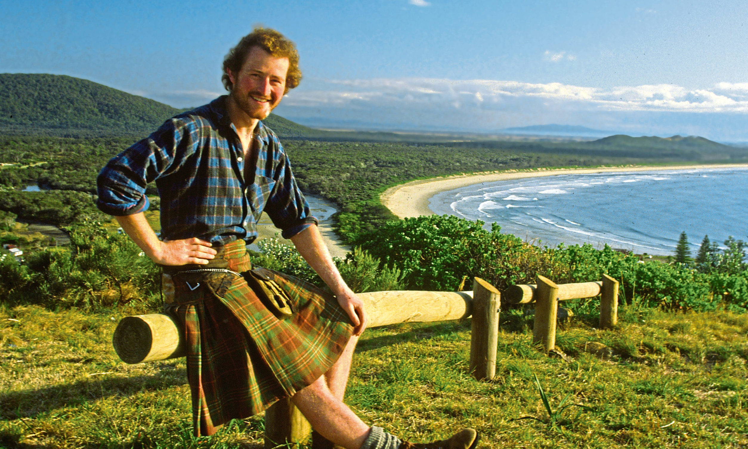 Young wanderer Alastair travelled to Crescent Head, Australia, in 1982