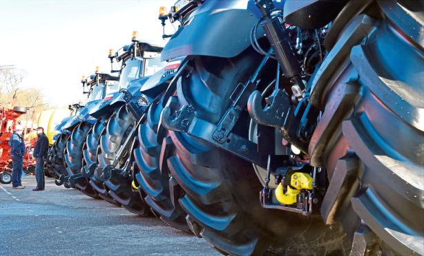 Tractor sales across Scotland were down by 30%.