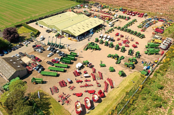 Netherton Tractors' depot near Forfar in Angus.