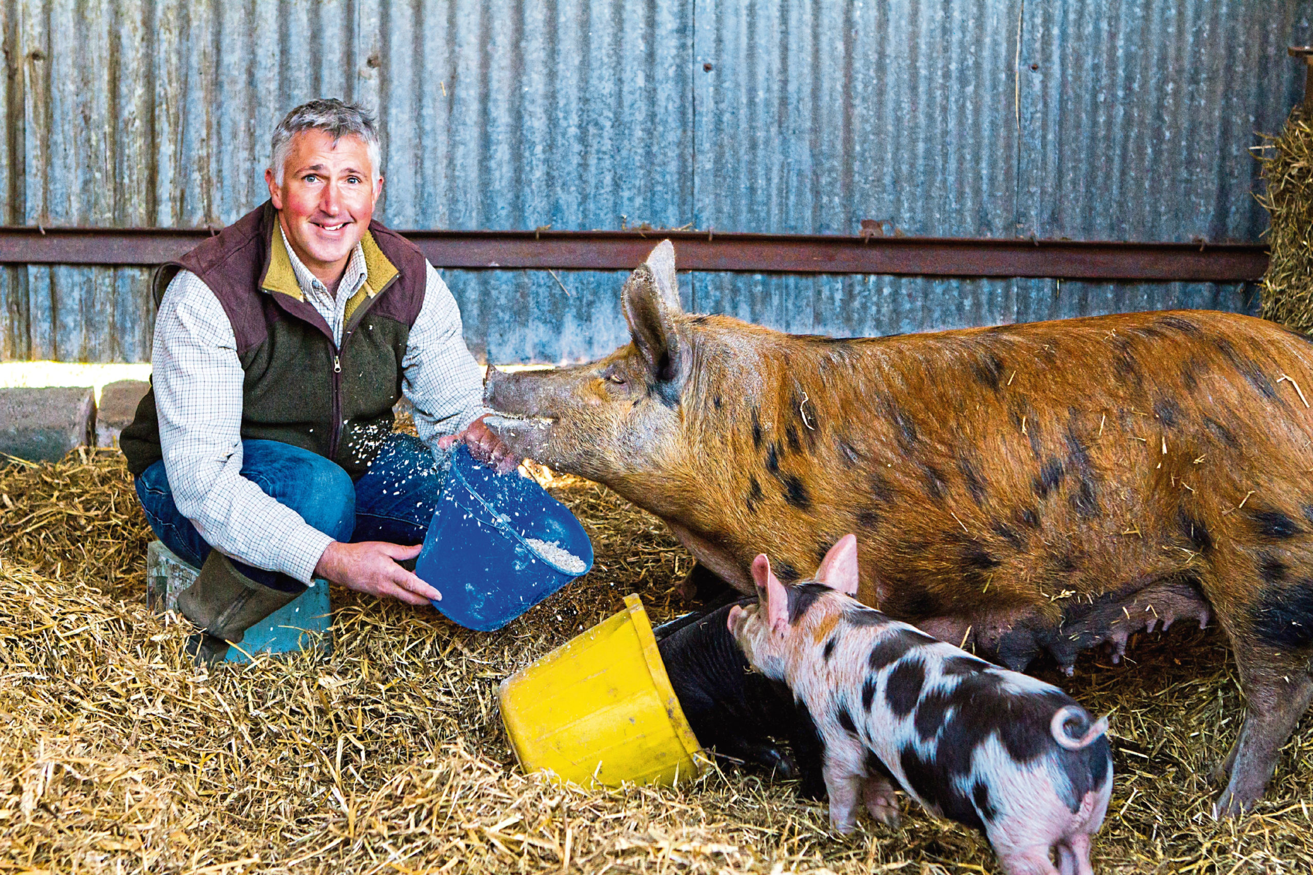 Perthshire organic farmer Hugh Grierson took part in the project.