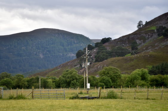 Fields behind Braemar Castle / Car park - Picture by Scott Baxter 08/07/2020