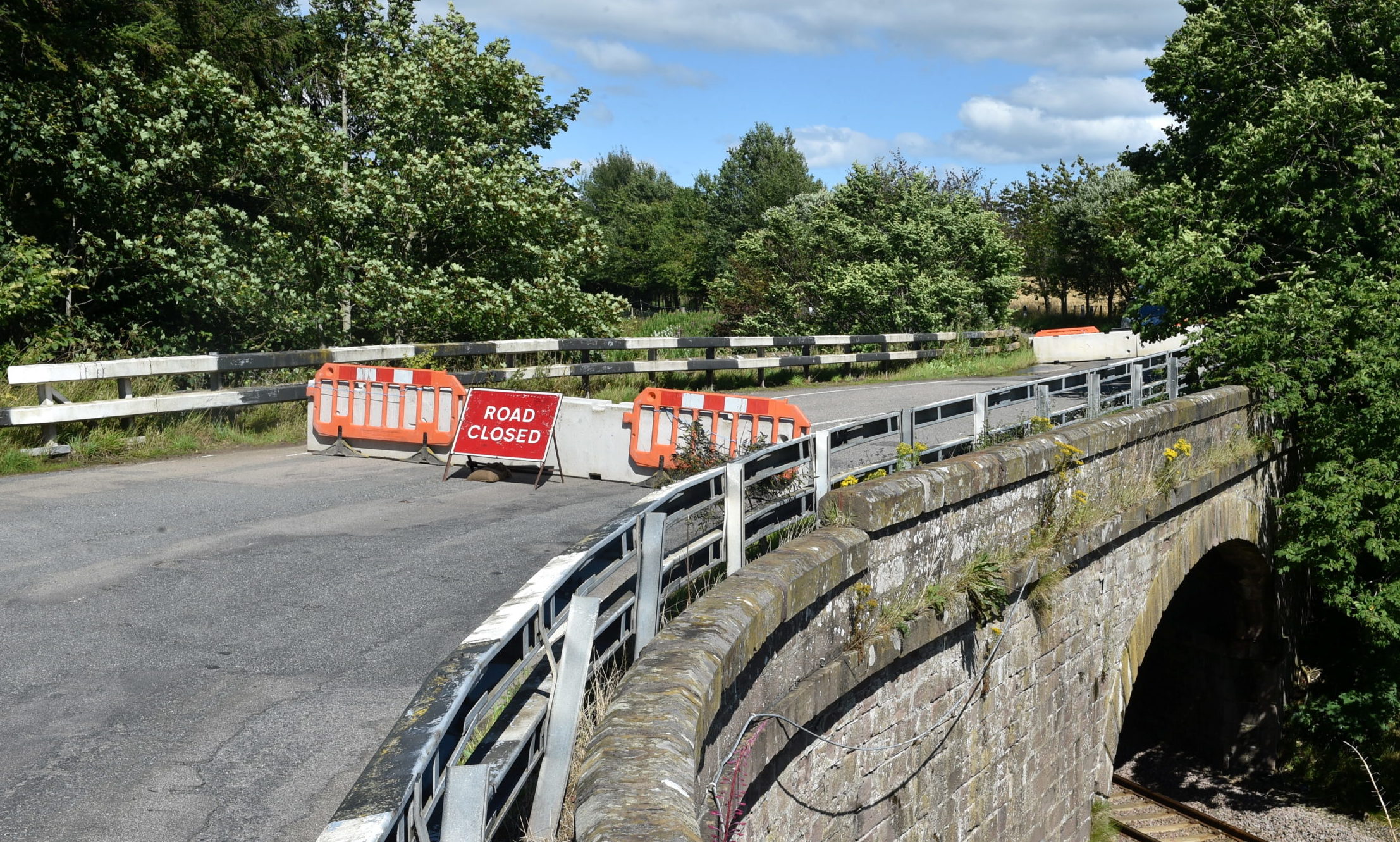 Oatyhill Bridge, just outside of Laurencekirk, was shut to all vehicular traffic in July 2020. 
Image: Darrell Benns/DC Thomson.