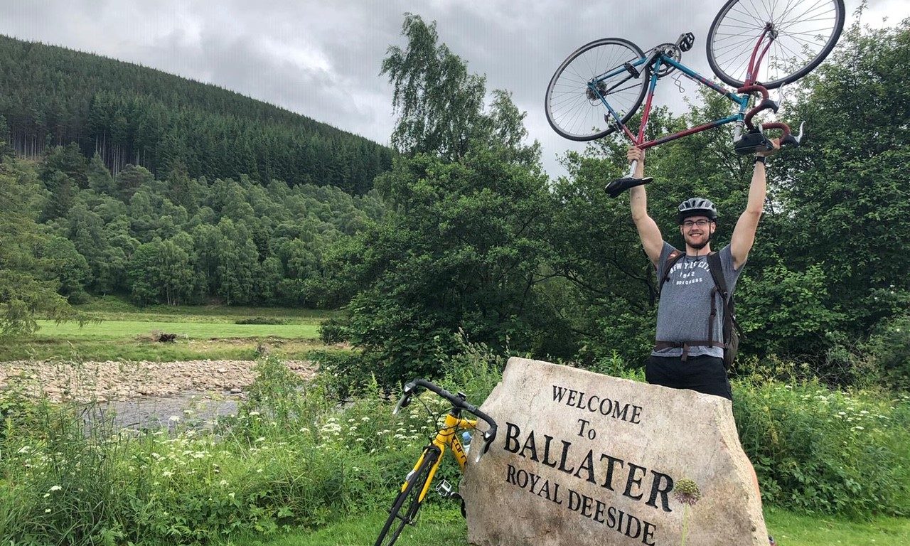 Jake Hardie and a team of 18 have taken on a 18,000 mile cycle for charity