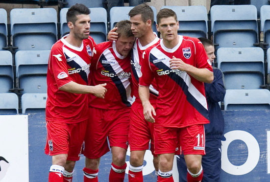 Rocco Quinn (left) with Richard Brittain, Stuart Kettlewell and Iain Vigurs