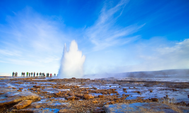Strokkur geyser, Iceland.