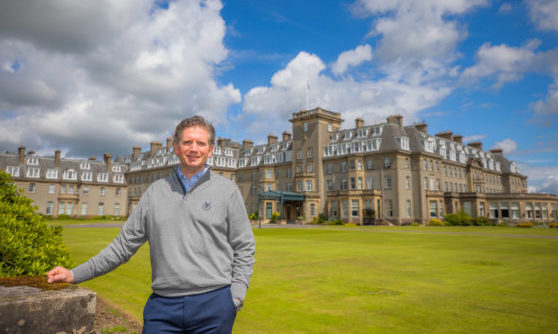 Conor O'Leary (joint managing director). Gleneagles Hotel, Auchterarder.