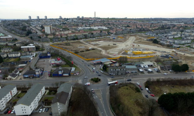 The Haudagain Roundabout. Picture by Kenny Elrick