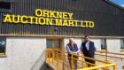 Jim Linklater, left, and Graham Low from Orkney Auction Mart.