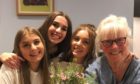 From left to right: Sisters 15-year-old Elizabeth, 20-year-old Kirsty and  19-year-old Erika alongside their grandmother Mairi Hedderwick.