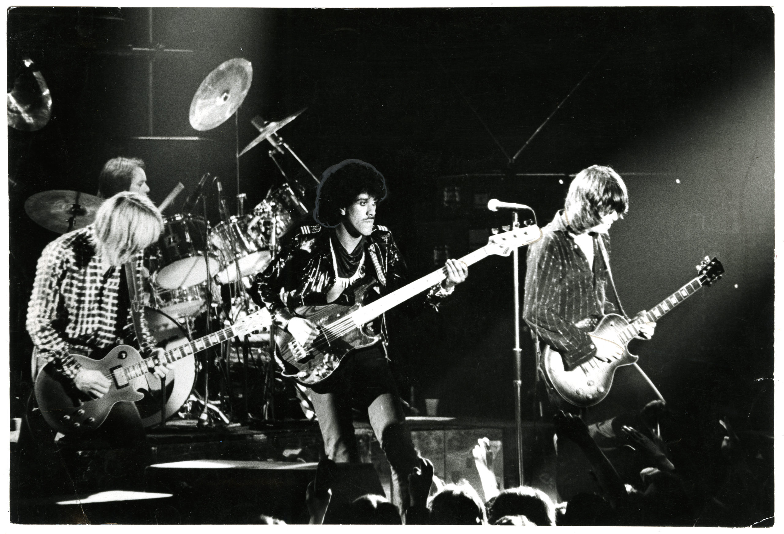 Thin Lizzy performing in concert in 1980.