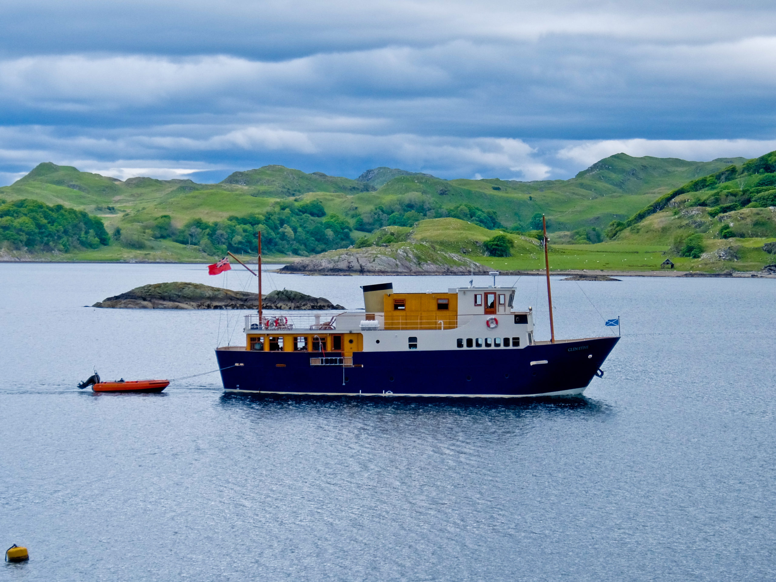 Designed especially for the Majestic Line, the MV Glen Etive was built to cruise in comfort around the Hebrides and the west coast
