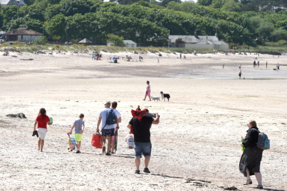 Nairn beach.
Picture by Sandy McCook.