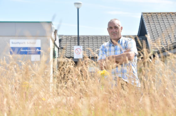 Councillor Brian Topping at South Park School, Fraserburgh. 
Picture by Darrell Benns.