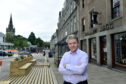 Andrew Begg of Andrew Begg Shoes, on Aberdeen's Upperkirkgate. 
Picture by Darrell Benns.