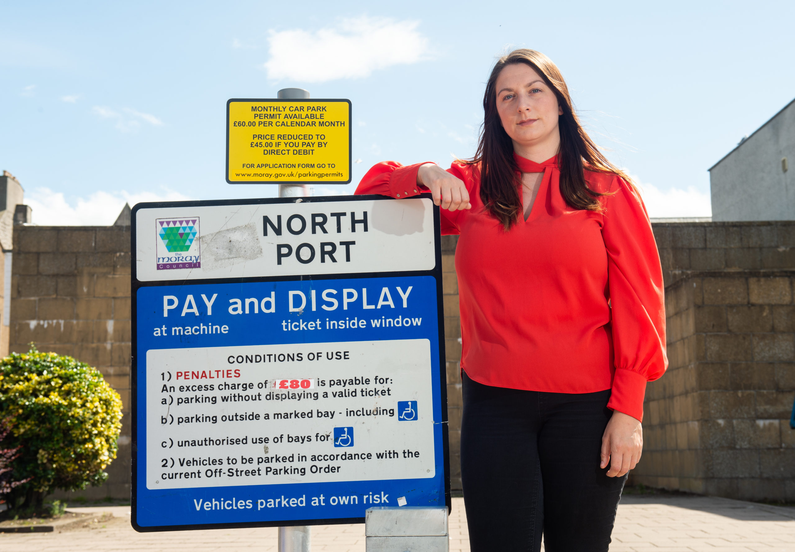 Moray Chamber of Commerce chief executive Sarah Medcraf co-signed a letter urging the council to reconsider their position on reinstating car parking charges.
Picture by Jason Hedges.