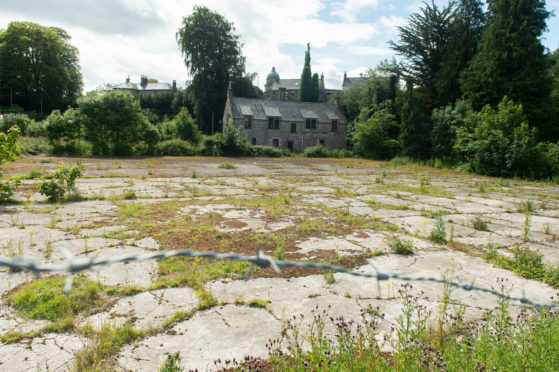 The 'old curling pond' on Oldmills Road in Elgin.
Image: Jason Hedges/ DC Thomson