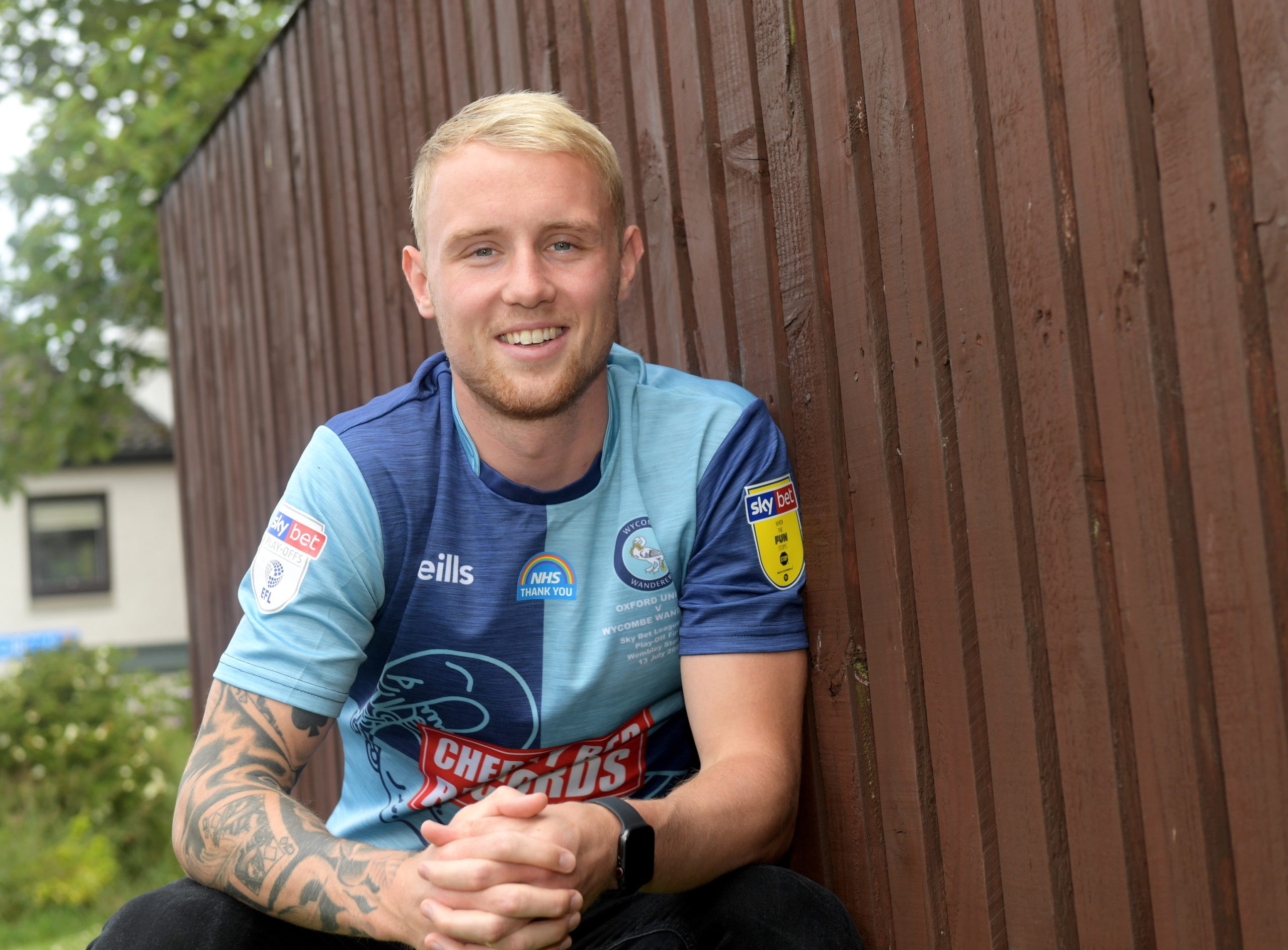 Wycombe Wanderers play-off winner Jack Grimmer, back home in Aberdeen.