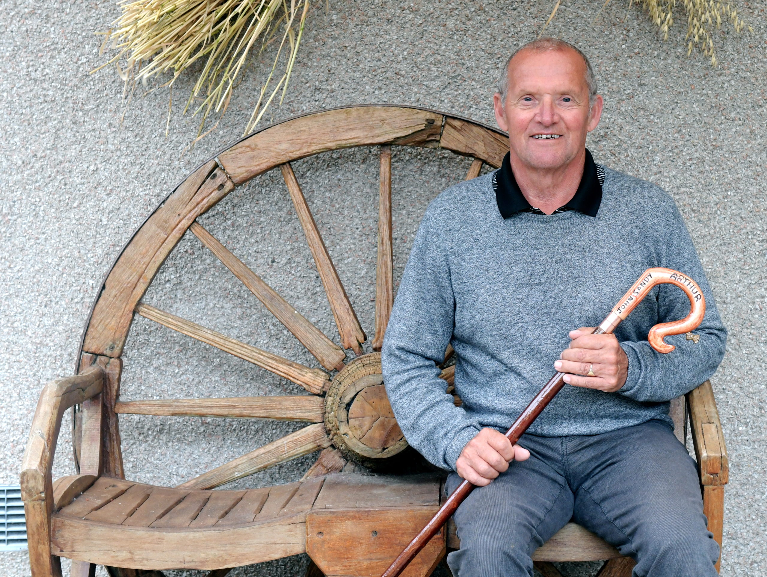 Arthur Finnie from Mintlaw has been walking 10,000 steps every day since September last year in an effort to raise funds for Cancer Research UK. He's already reached his goal of 3,650,000 steps but will continue until his year is up. CR0022674
27/07/20
Picture by KATH FLANNERY