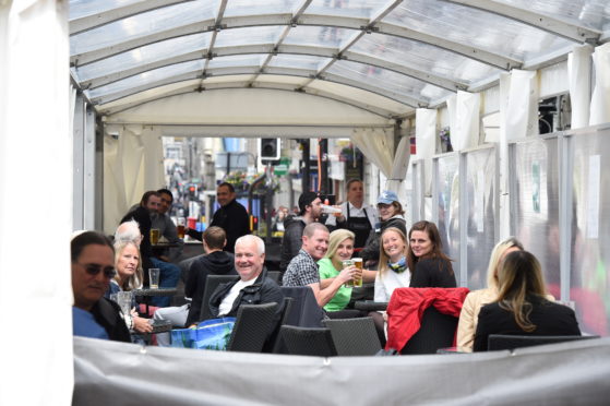 Customers at The Grill on Union Street, Aberdeen

Picture by Paul Glendell