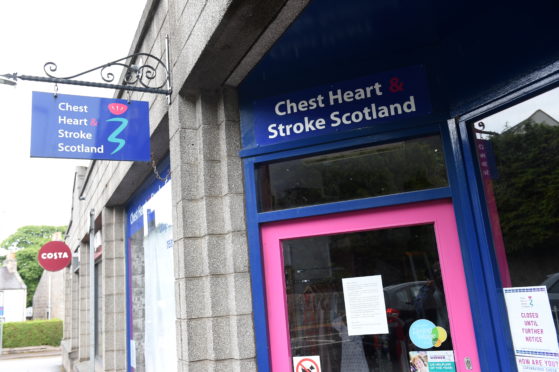 The Cults Chest Heart and Stroke Scotland charity shop is preparing to re-open on July 31.

Picture by Paul Glendell     20/07/2020
