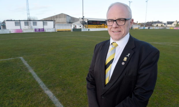 Nairn County chairman Donald Matheson at Station Park.