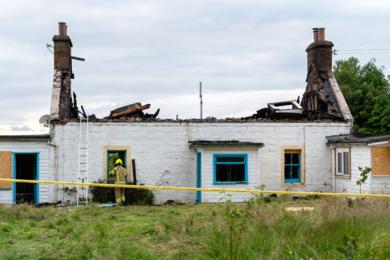 Chapelton Farm fire in Inverness.