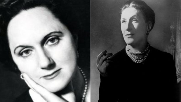 Elizabeth Taylor, left and  Elizabeth Bowen