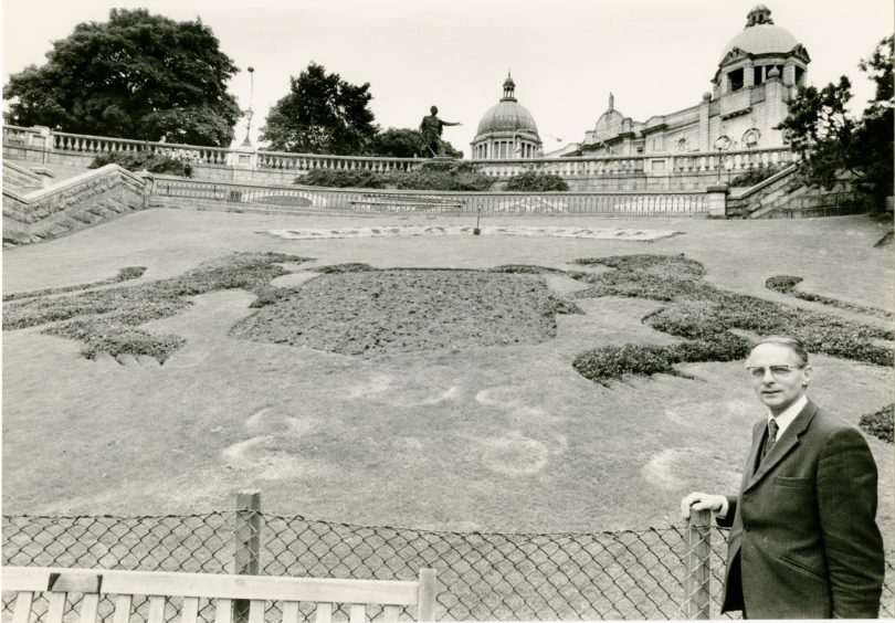 David Welch in Union Terrace Gardens in 1981