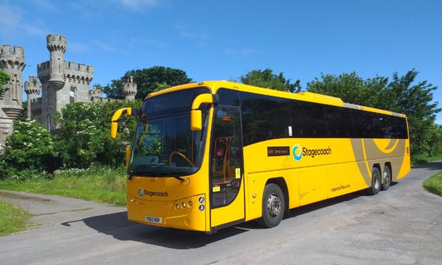 The new Stagecoach busses operating on the X99 Caithness to Inverness route.